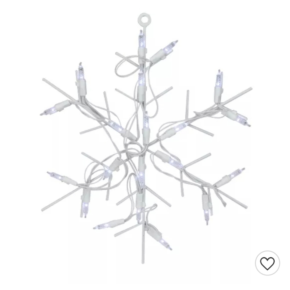Northlight 13" White and Clear LED Lighted